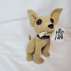 Vtg Yo Quiero Taco Bell Dog‎ 6" Chihuahua Plush Free Tacos Sign DOESNT TALK